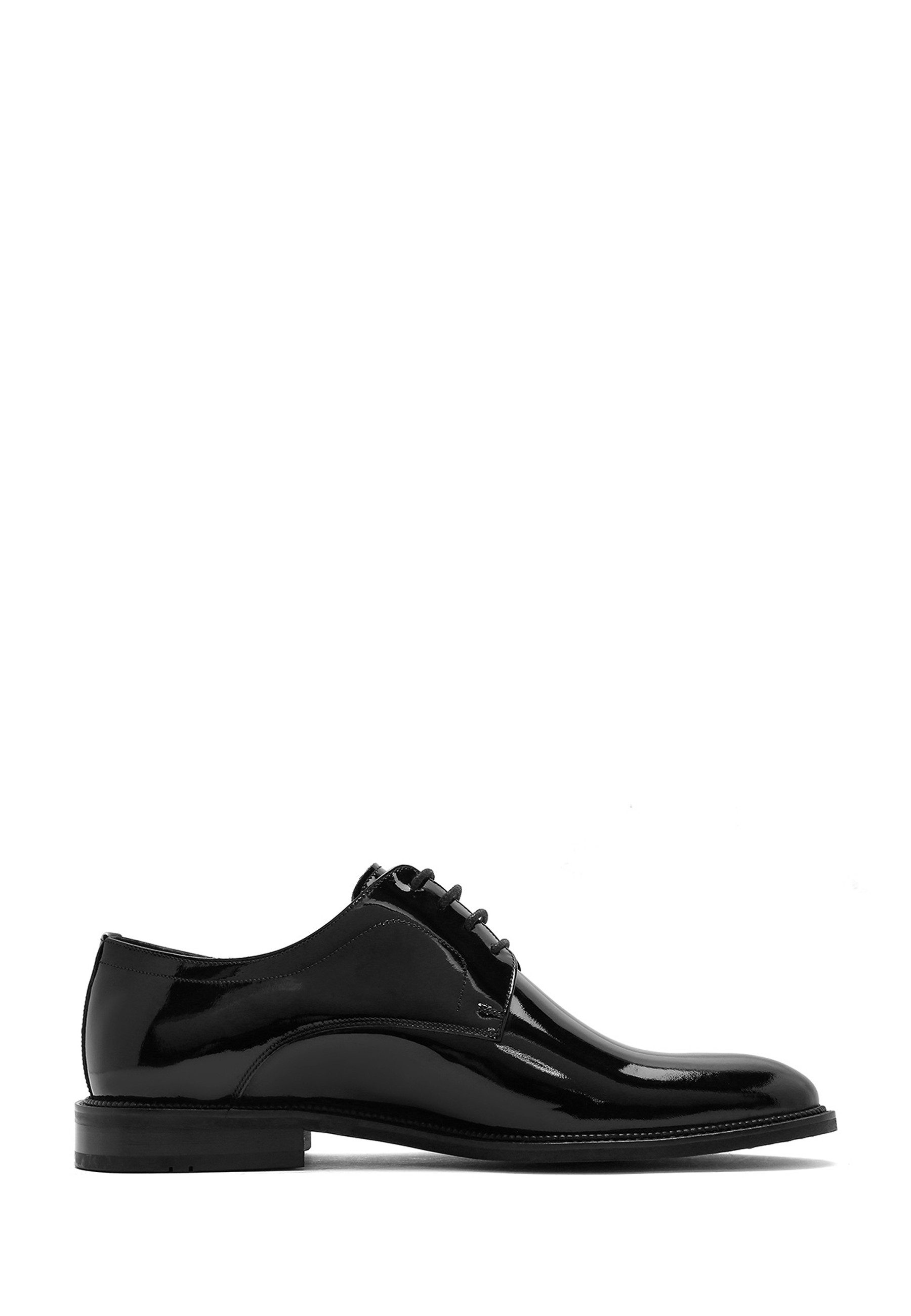 Derimod Lässige Schnürschuhe aus Lackleder Schnürschuh Lackleder, Lederfutter, Schnürverschluss, Elegantes Design