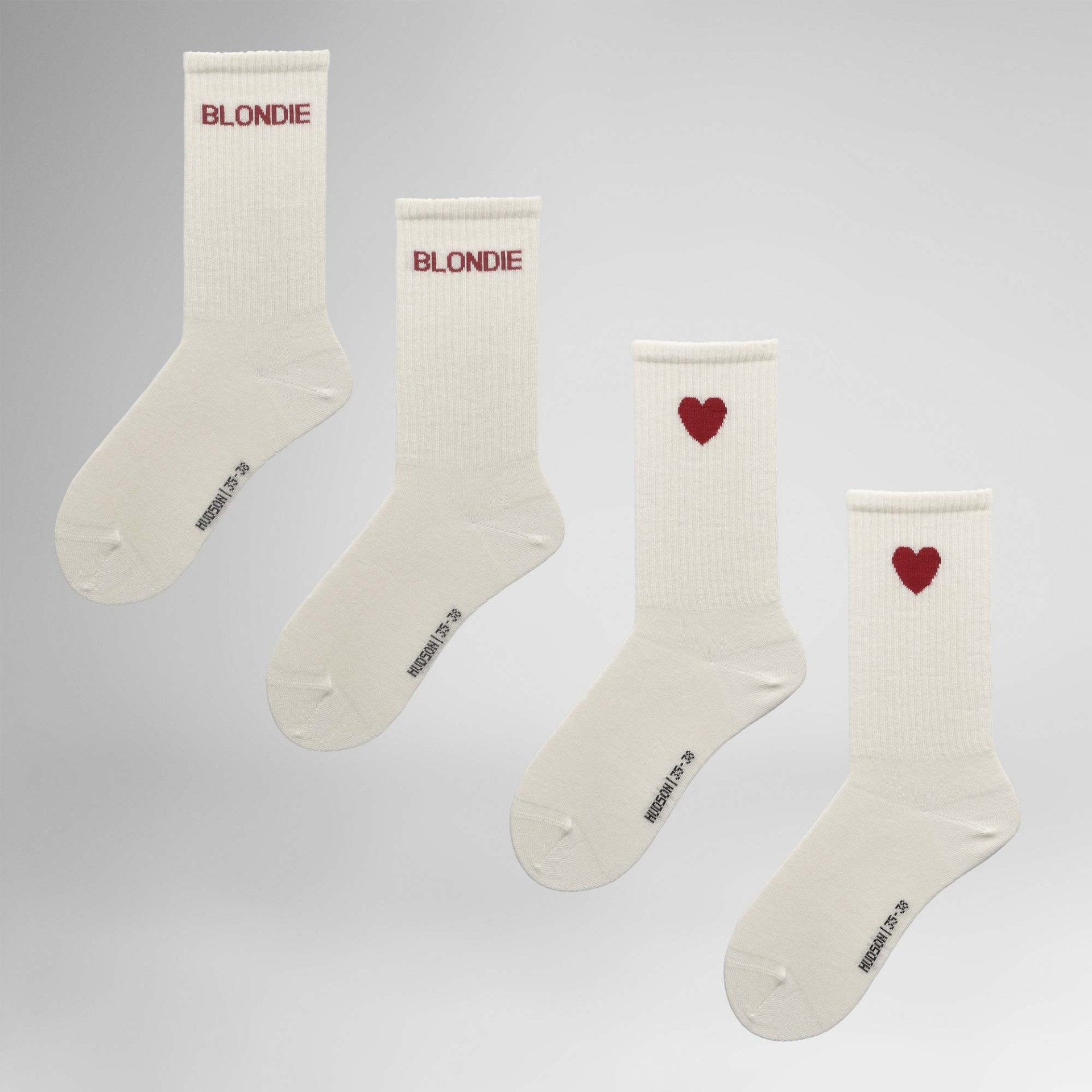 Hudson Basicsocken Blondie 2-Pack (2-Paar) Socken mit Statement im Doppelpack