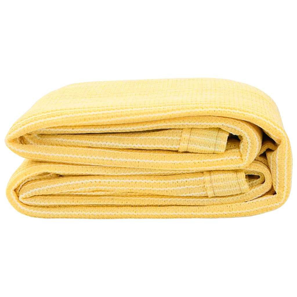 furnicato Outdoorteppich Beiger Zeltteppich 200 x 200 cm aus hochdichtem Polyethylen, Höhe: 1 mm