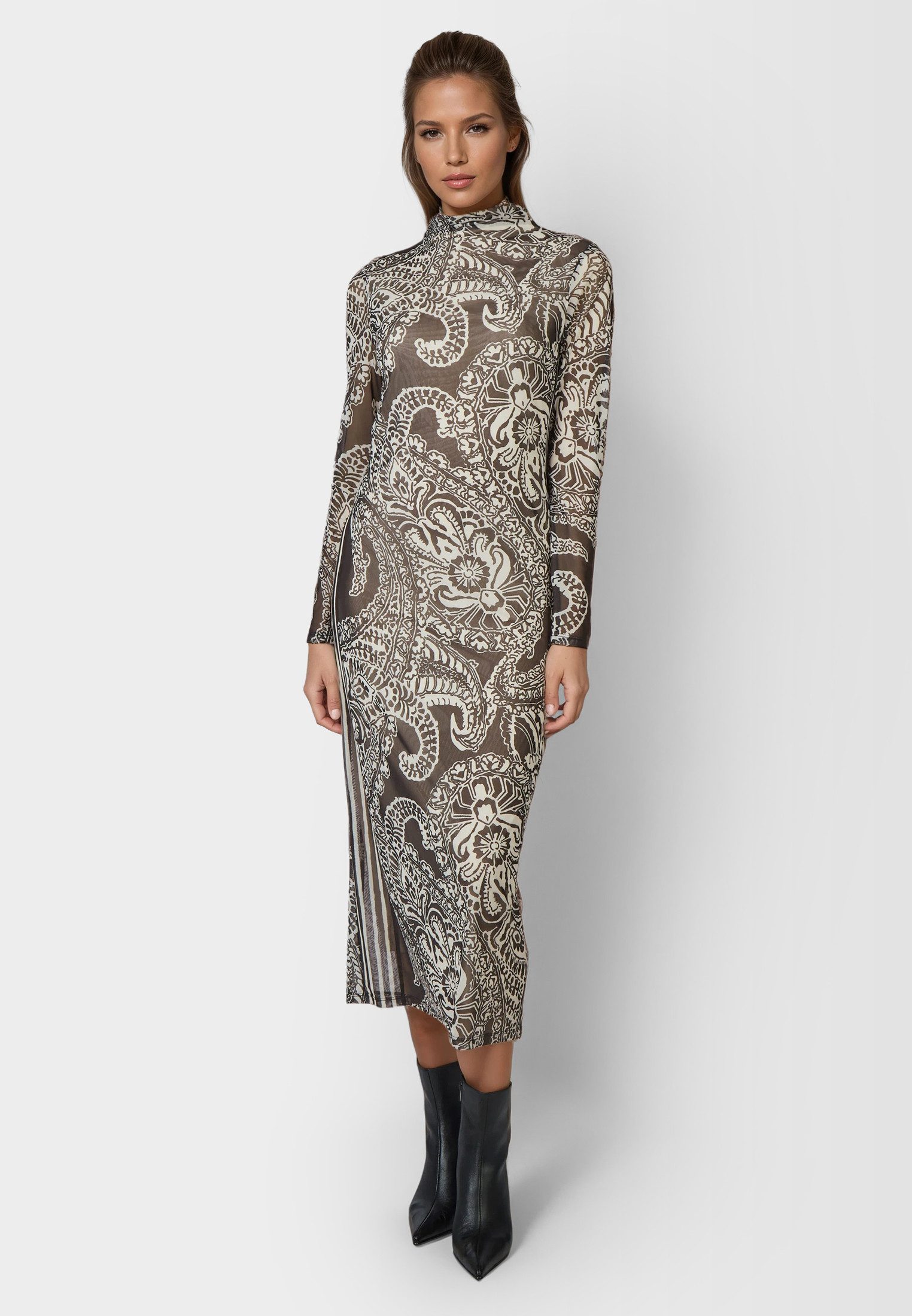 MARC AUREL Druckkleid mit Blow-up Paisleyprint