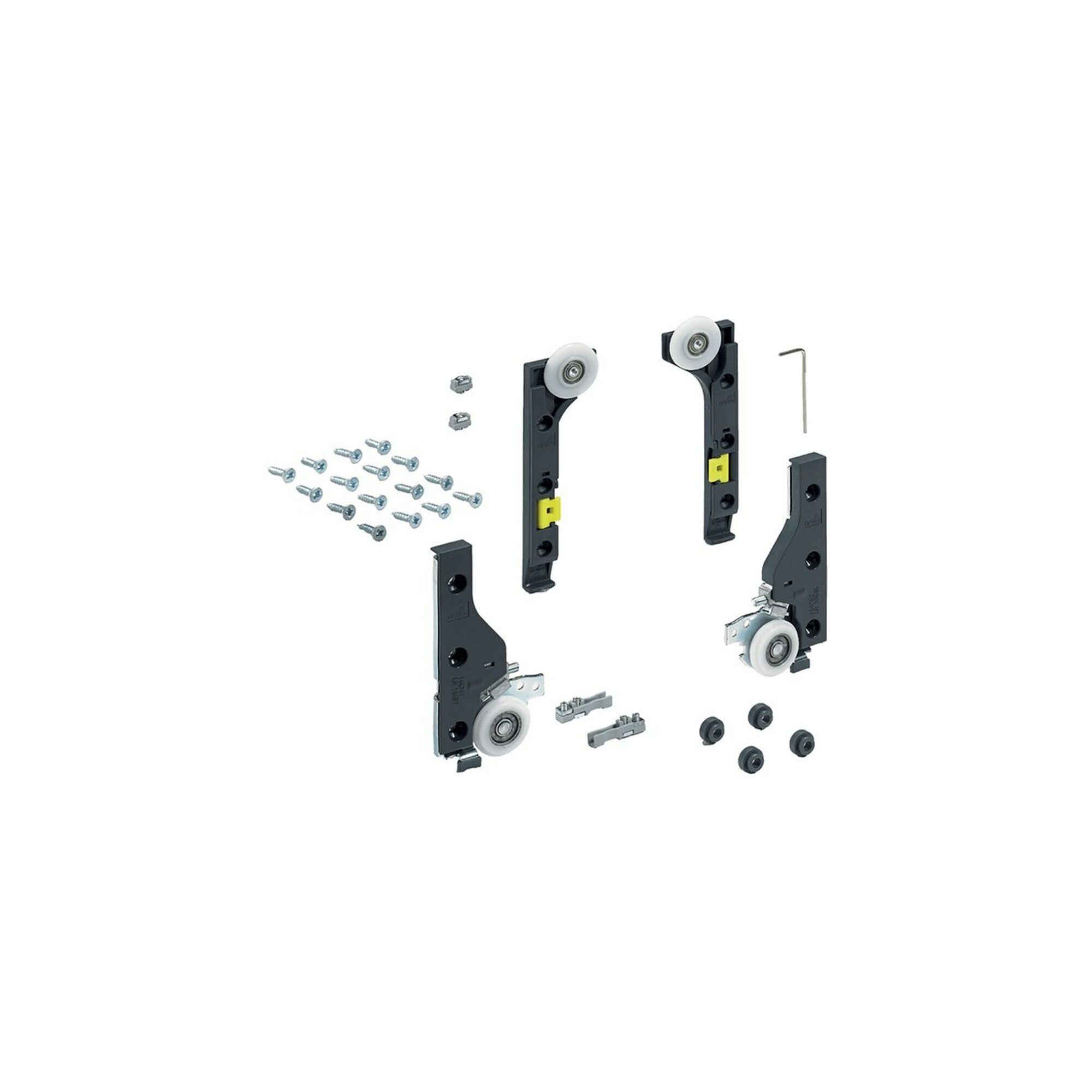 Hettich Türbeschlag Schiebetürbeschlag 1 Komplett Set 30kg HETTICH