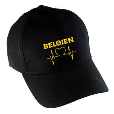 multifanshop Baseball Cap Belgien - Herzschlag - Mütze