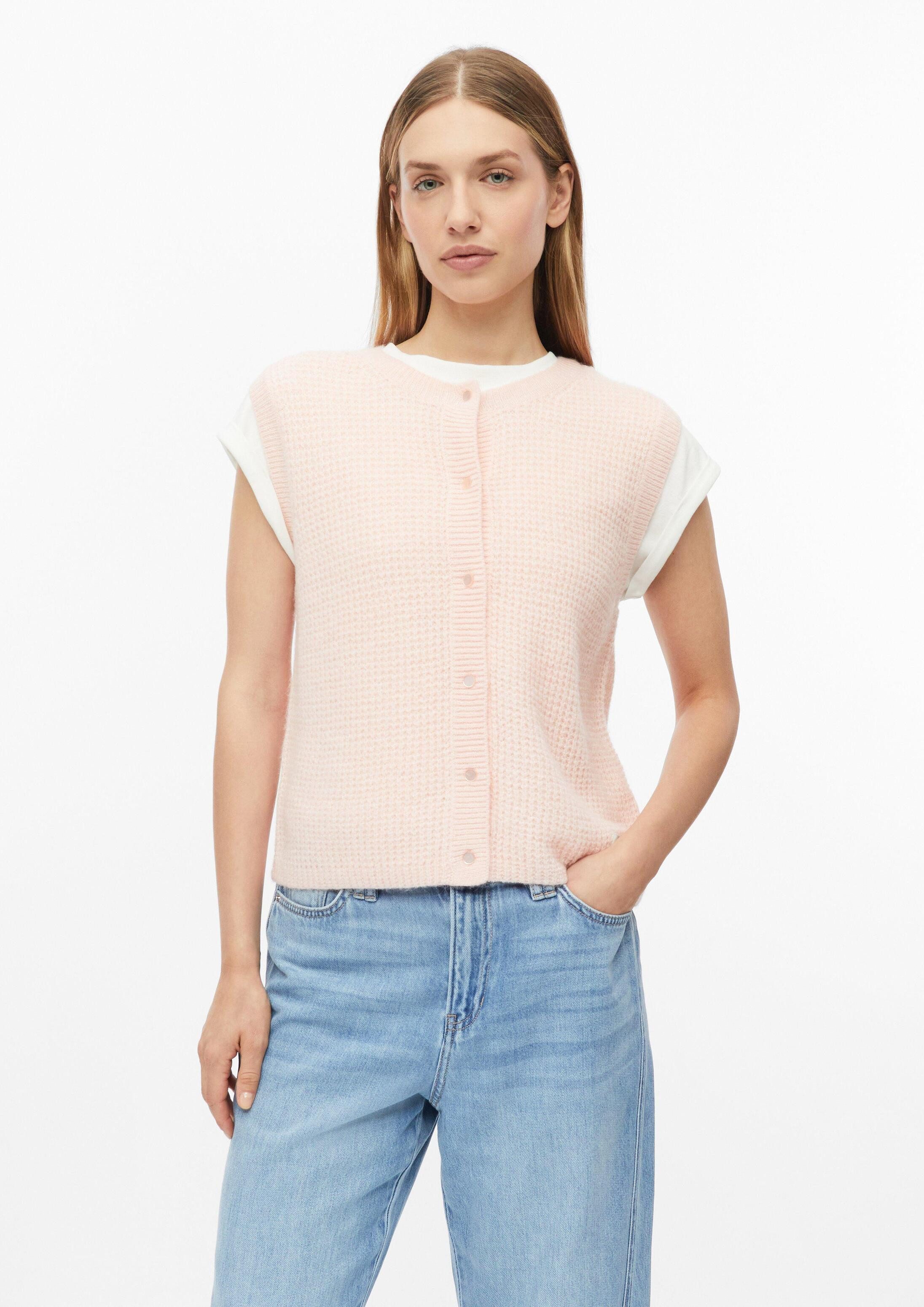 s.Oliver Funktionsweste Strickjacke Strickweste aus Alpakamix