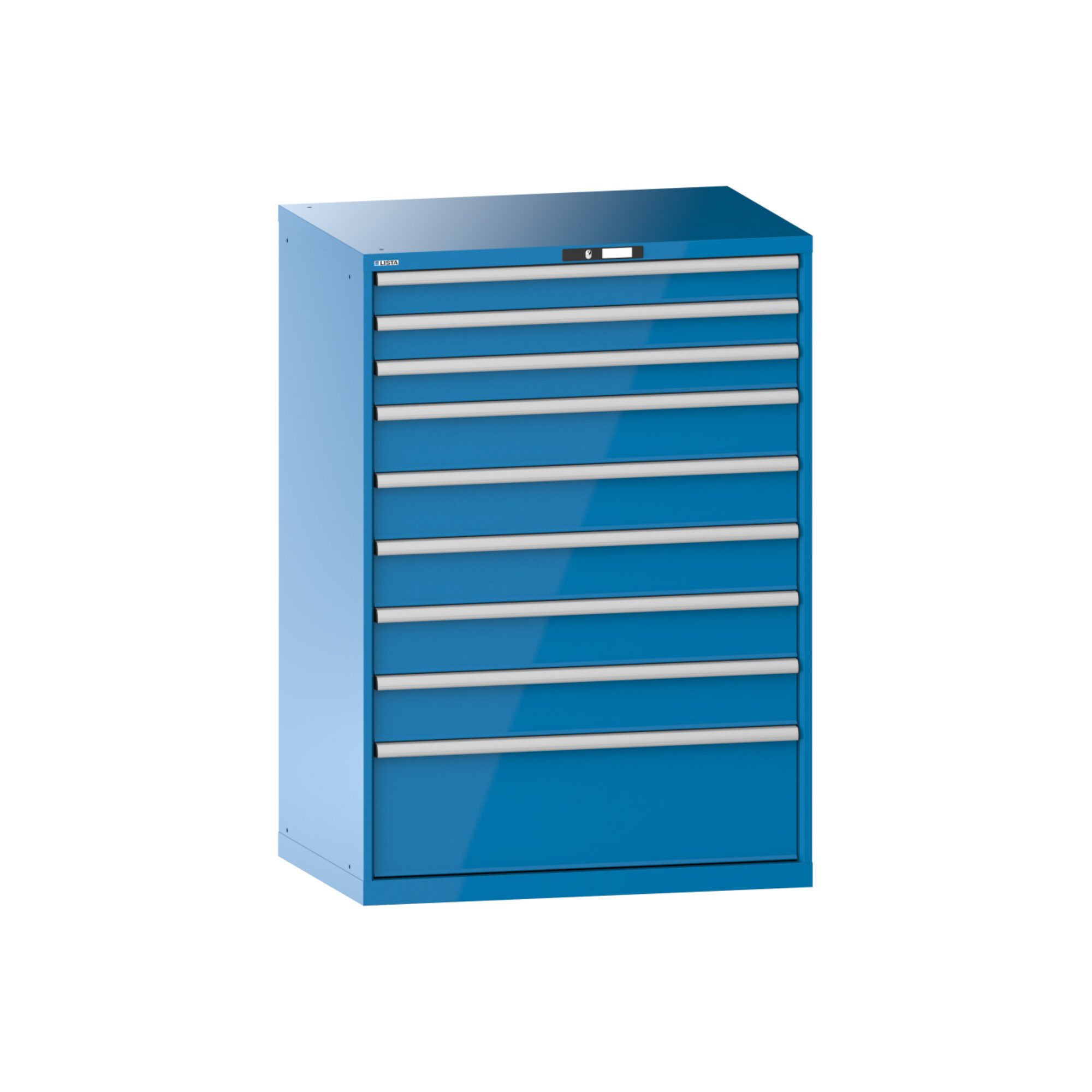 LISTA Werkzeugschrank Lista Schubladenschrank 54x36E (BxTxH) 1023x725x1450mm KEY Lock R5012