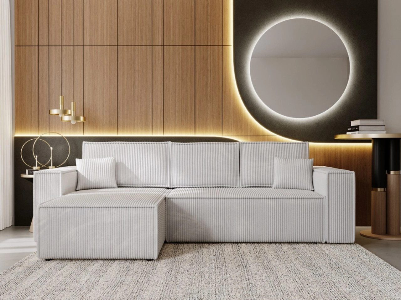 GrainGold Ecksofa L-Form PRATO mit Schlaffunktion günstig online kaufen