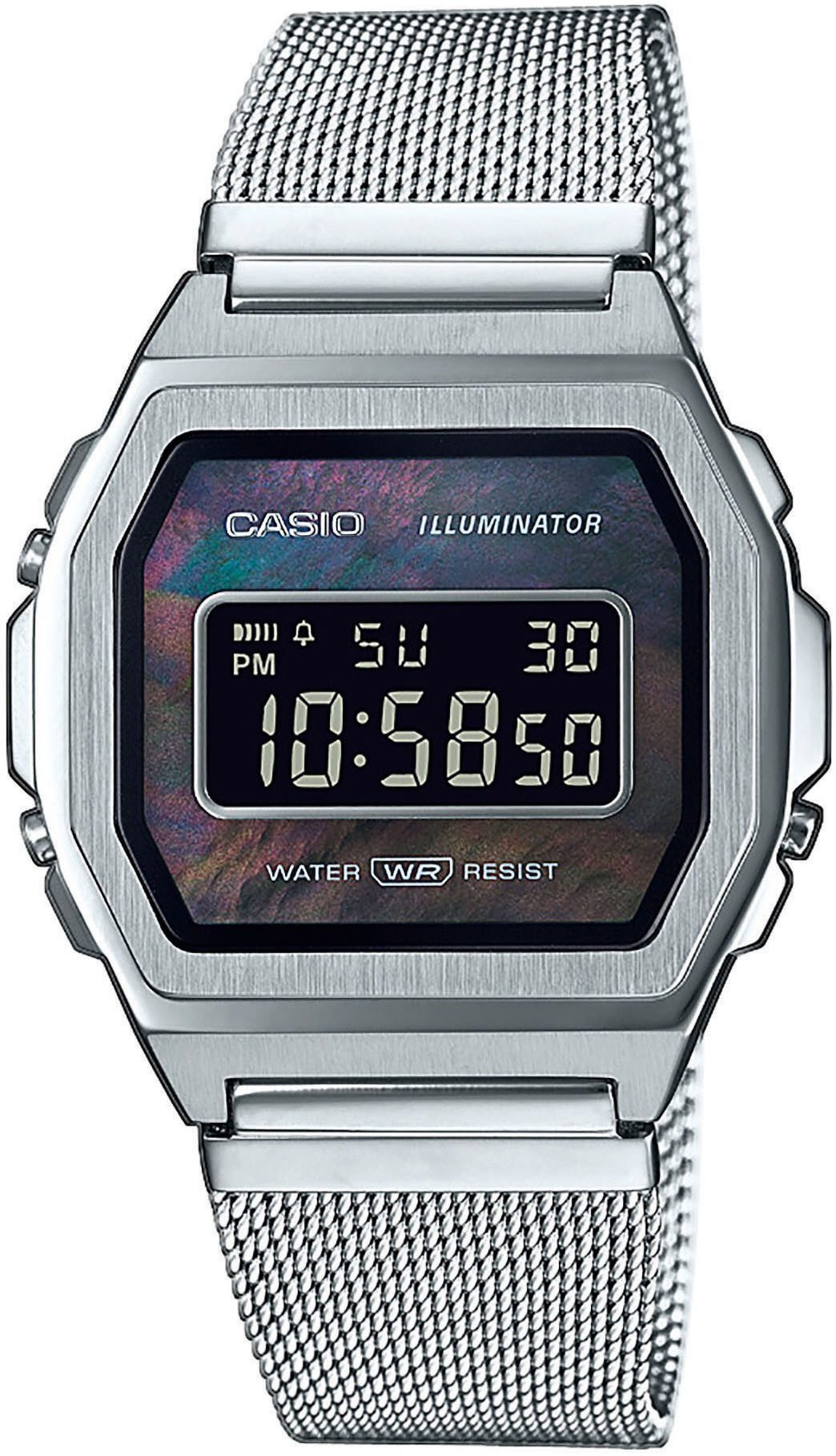 CASIO VINTAGE Chronograph, Quarzuhr, Armbanduhr, Damen, Herren, digital, retro, Stoppfunktion