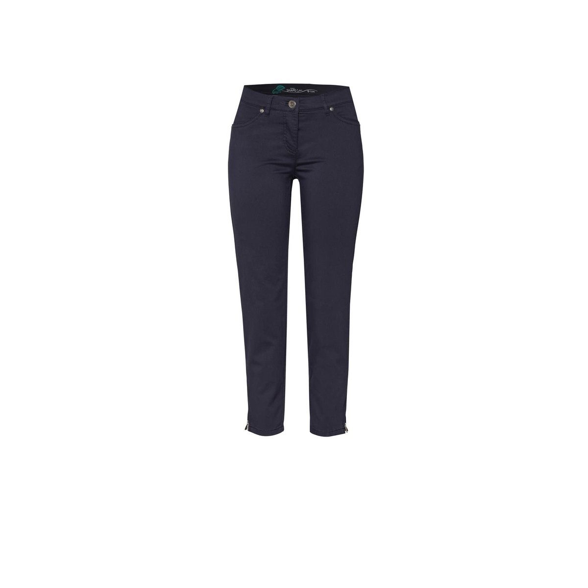 TONI Stoffhose blau regular (1-tlg) dark blue