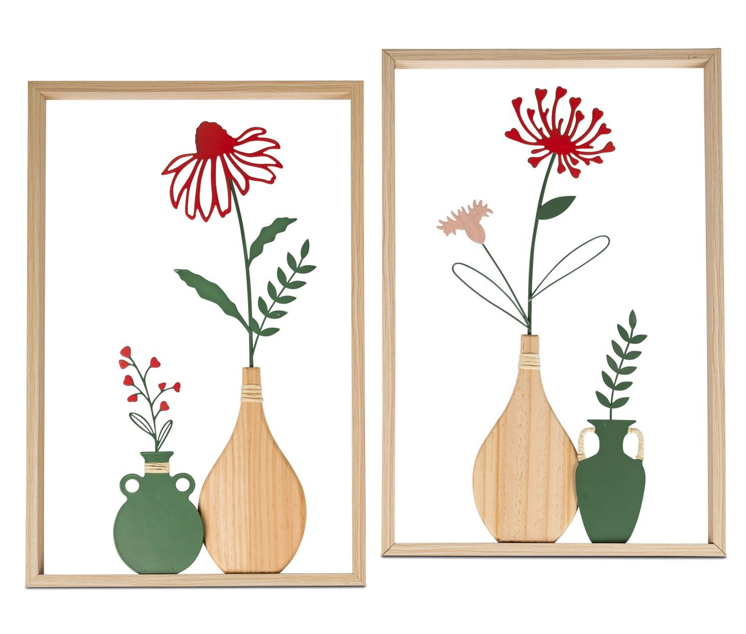 formano Wanddekoobjekt Blumen, Farbe: Mehrfarbig, Motiv: Blumen