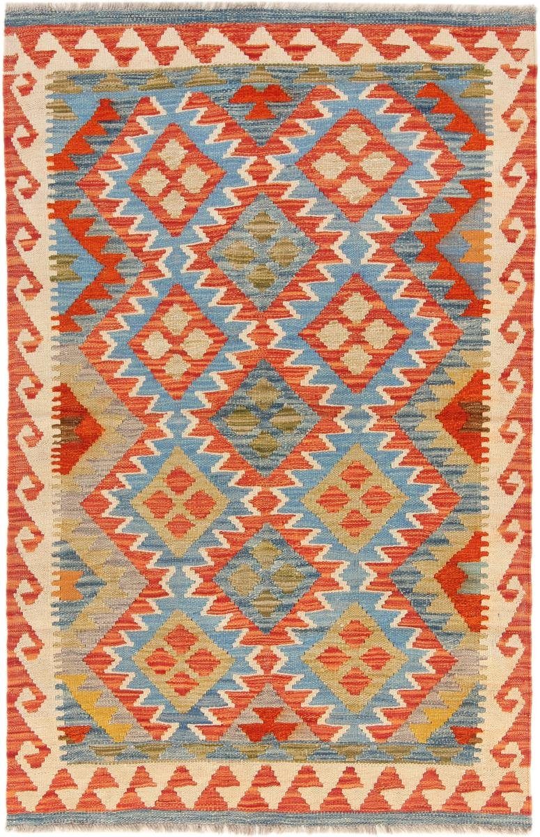 Orientteppich Kelim Afghan 102x158 Handgewebter Orientteppich, Nain Trading, rechteckig, Höhe: 3 mm