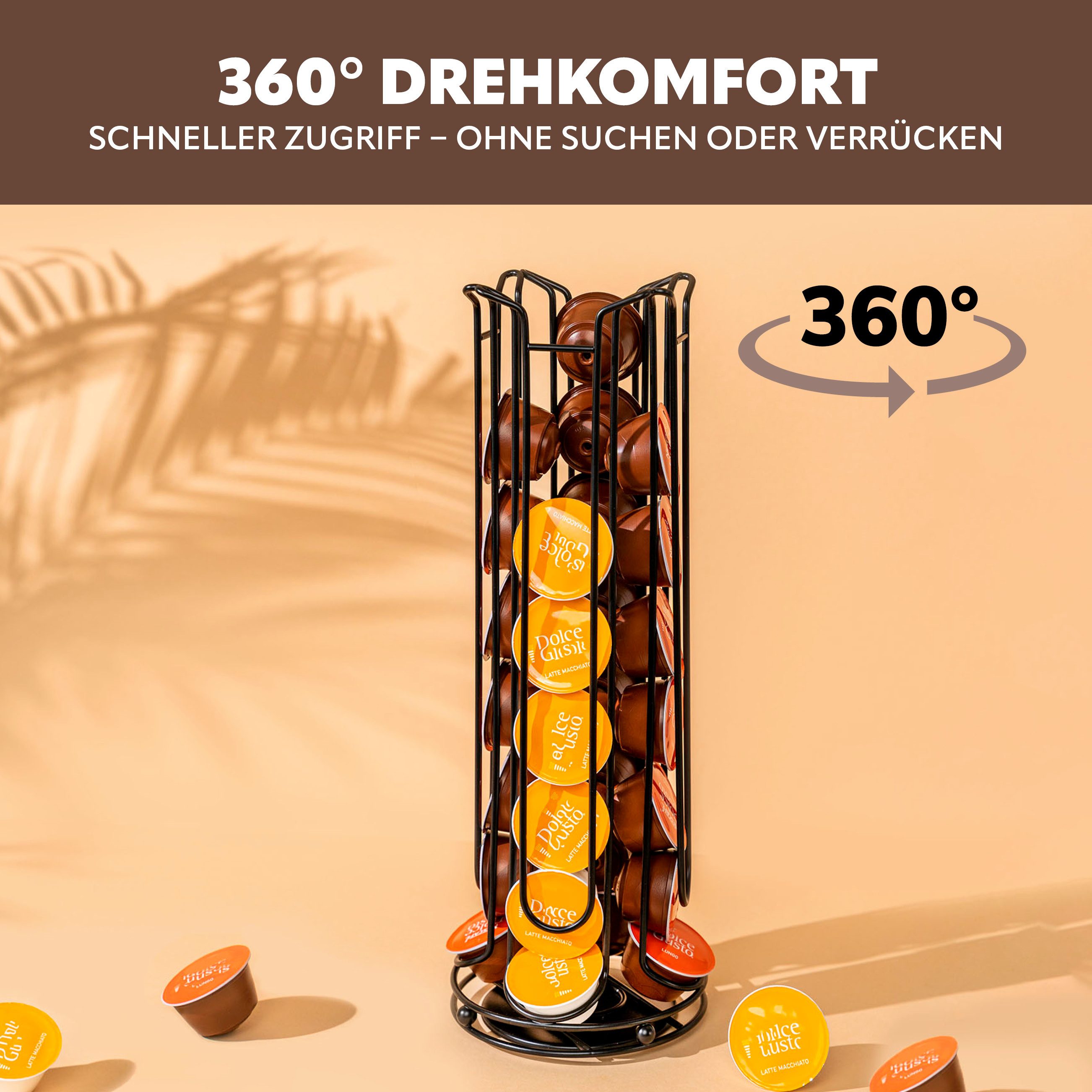 eluno Kapselspender Kapselständer für bis zu 32 Dolce Gusto Kapseln, Kapselspender – Bild 5 von 5