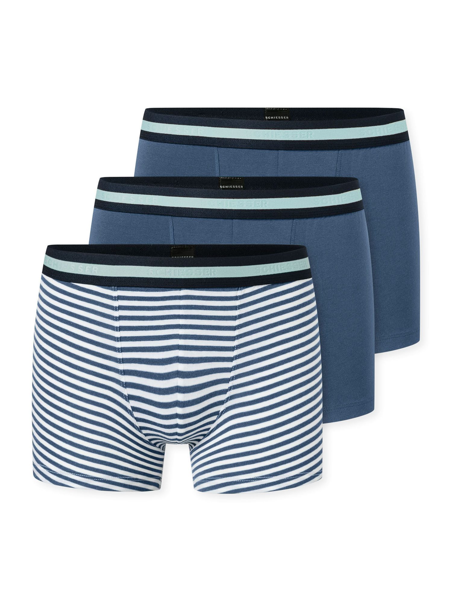 Schiesser Trunk 955 (3-St) Unterhose, Unterwäsche, Boxer Trunk