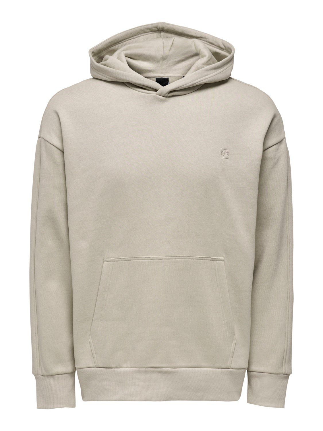 ONLY & SONS Hoodie Baumwolle 22026661 ONSDAN LIFE aus Silver Lining