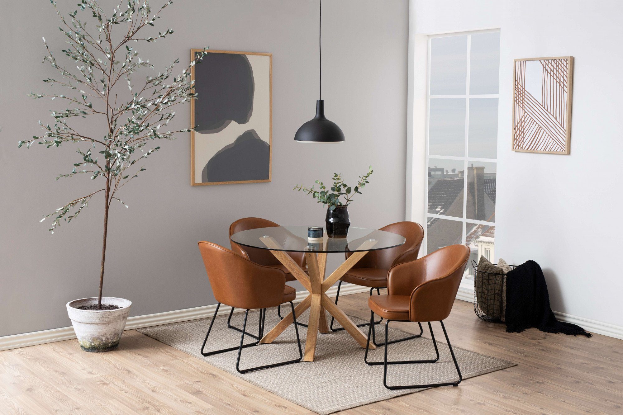 ACTONA GROUP Esstisch Glas Esstisch Heaven, TOPSELLER! Runder Esstisch, bel günstig online kaufen