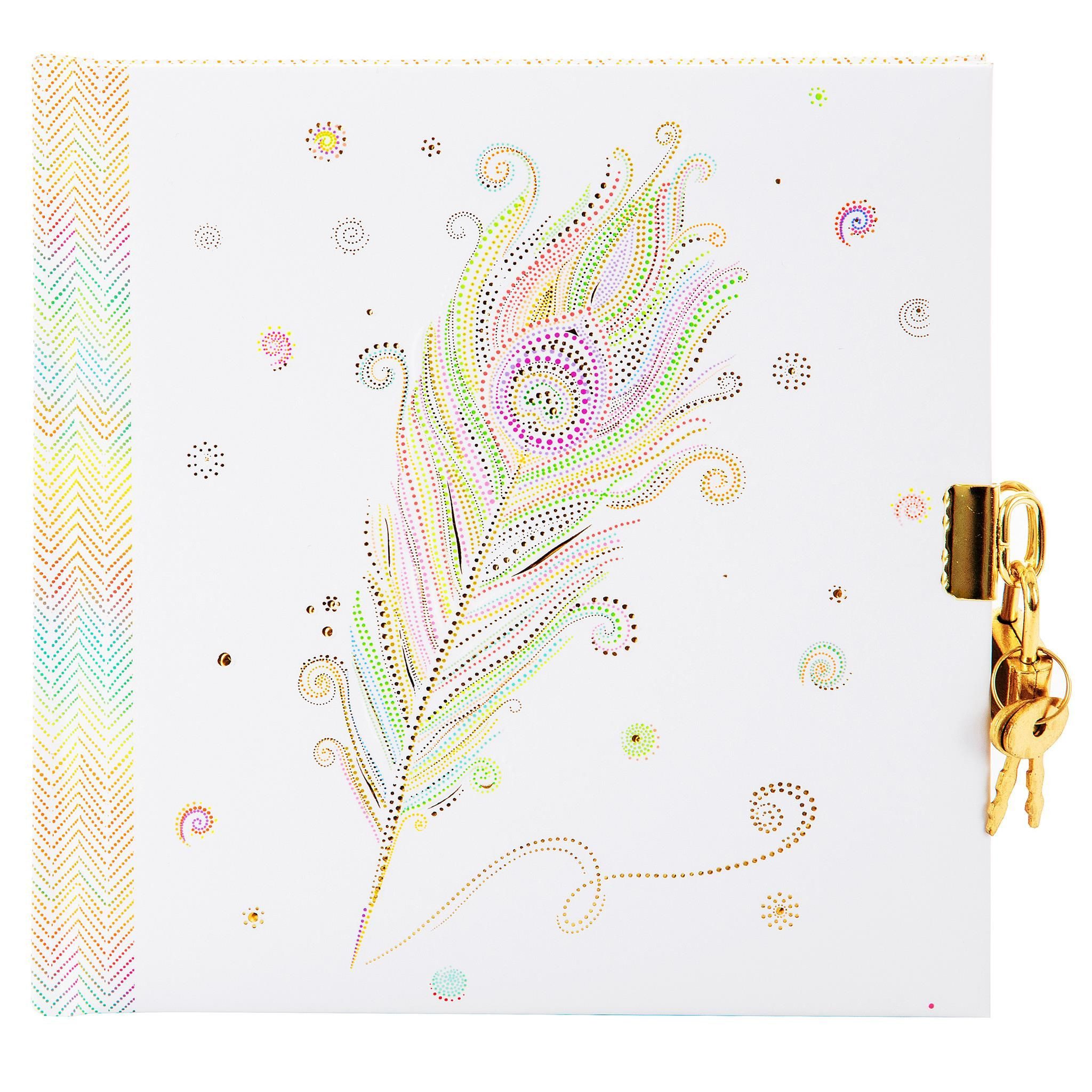 Goldbuch Tagebuch Goldbuch Tagebuch / diary Flora Feather Kunstdruck mit Relief