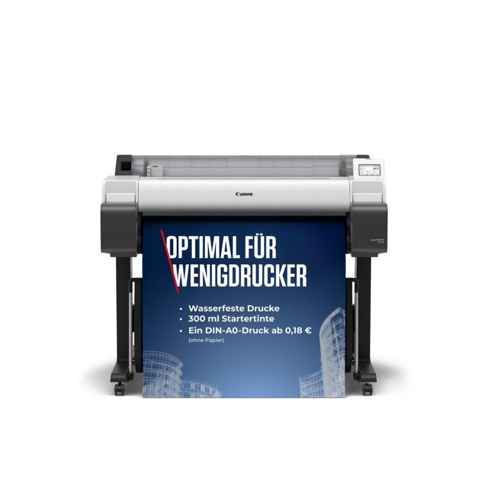 Canon Canon imagePROGRAF TM-340 Großformatdrucker A0 Großformatdrucker, (LAN, WLAN, 5 Farben für hohe Farbvielfalt)