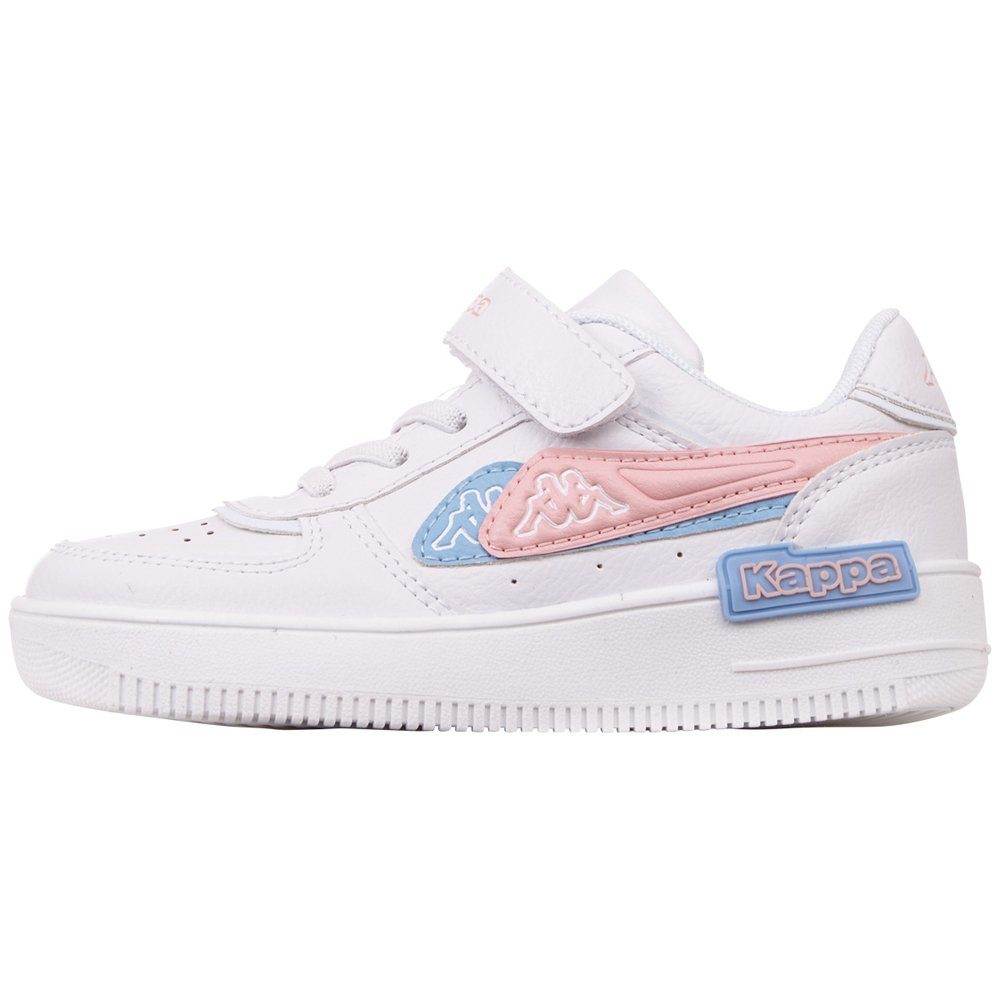 auszuziehen besonders Sneaker & Kappa white-rosé leicht an- -