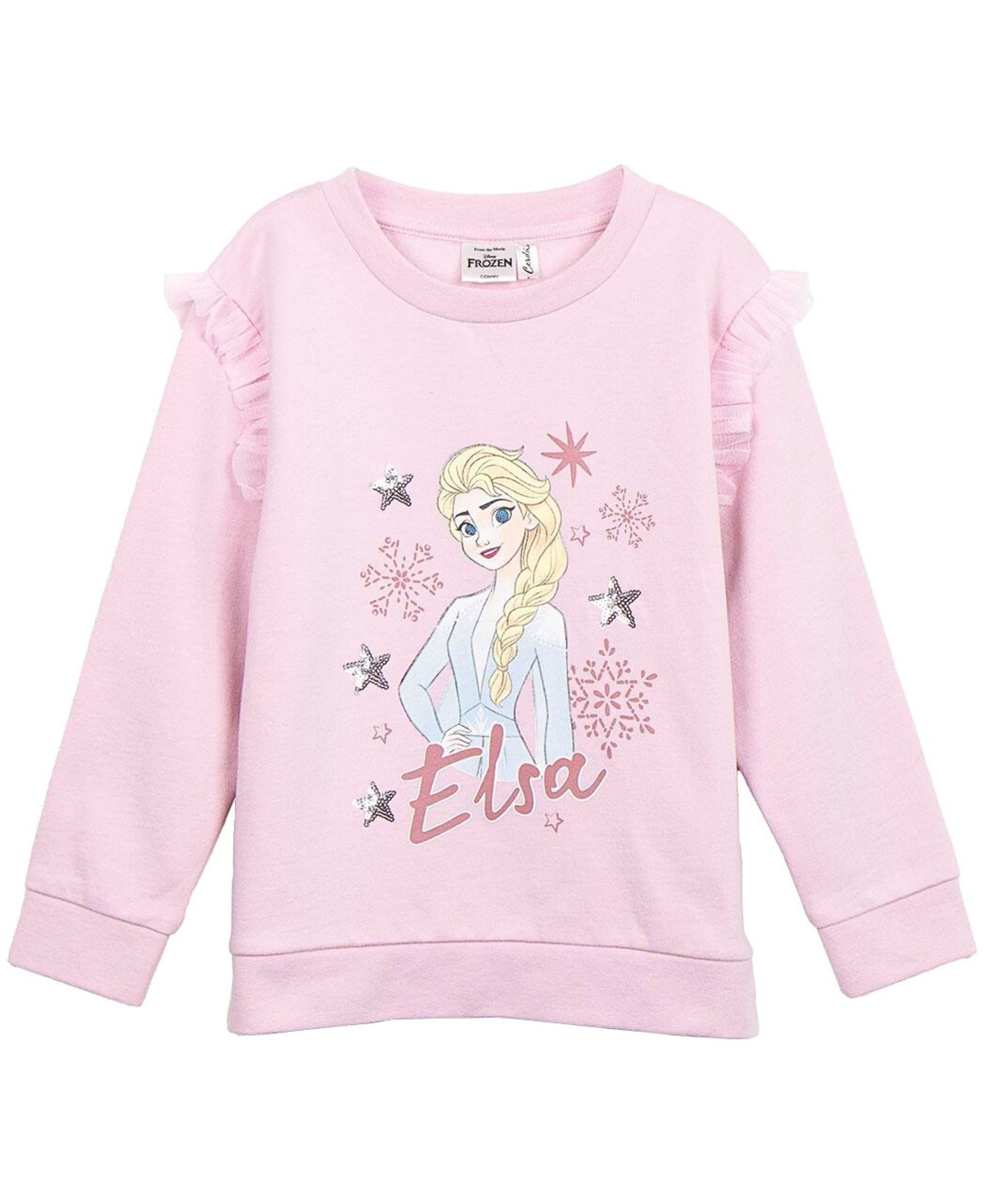 Cerdá Sweatshirt Elsa Mädchen Sweat-Pullover mit Tüllrüschen Größe 98-122 cm