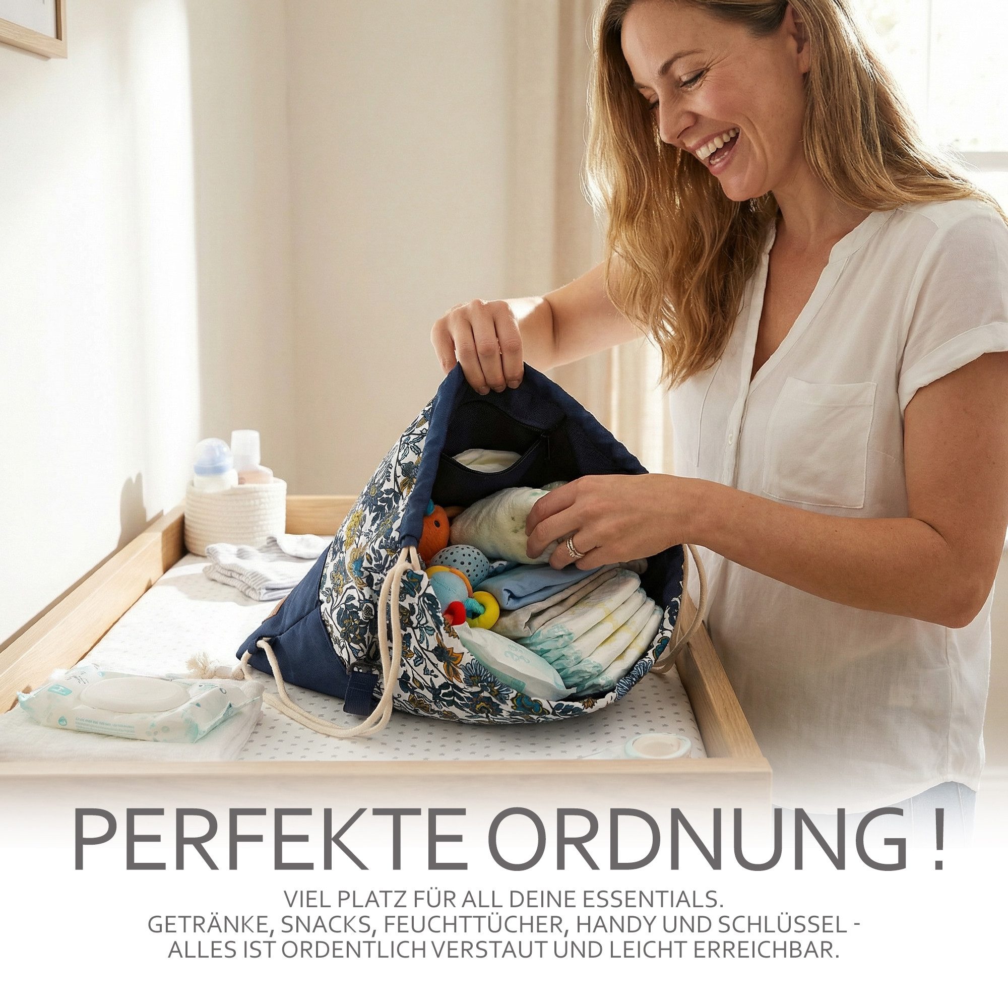 BambiniWelt by Rafael K. Wickeltasche Wickeltasche BEUTEL für Kinderwagen Buggy Babytasche