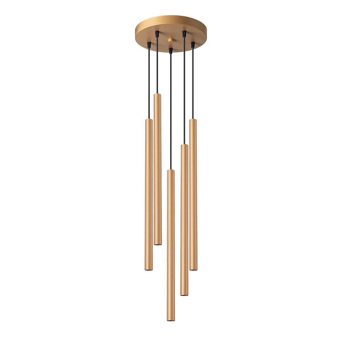 SOLLUX lighting Hängeleuchte Pendelleuchten Pastelo 5P Golden, Nicht enthalten