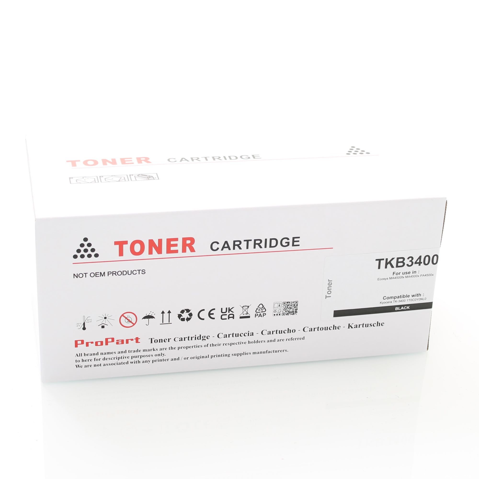 ABC Tonerkartusche, (Toner für Kyocera TK3400 für Ecosys MA4500fx MA4500x PA4500x KL3, Ecosys MA4500fx MA4500x PA4500x), ABC