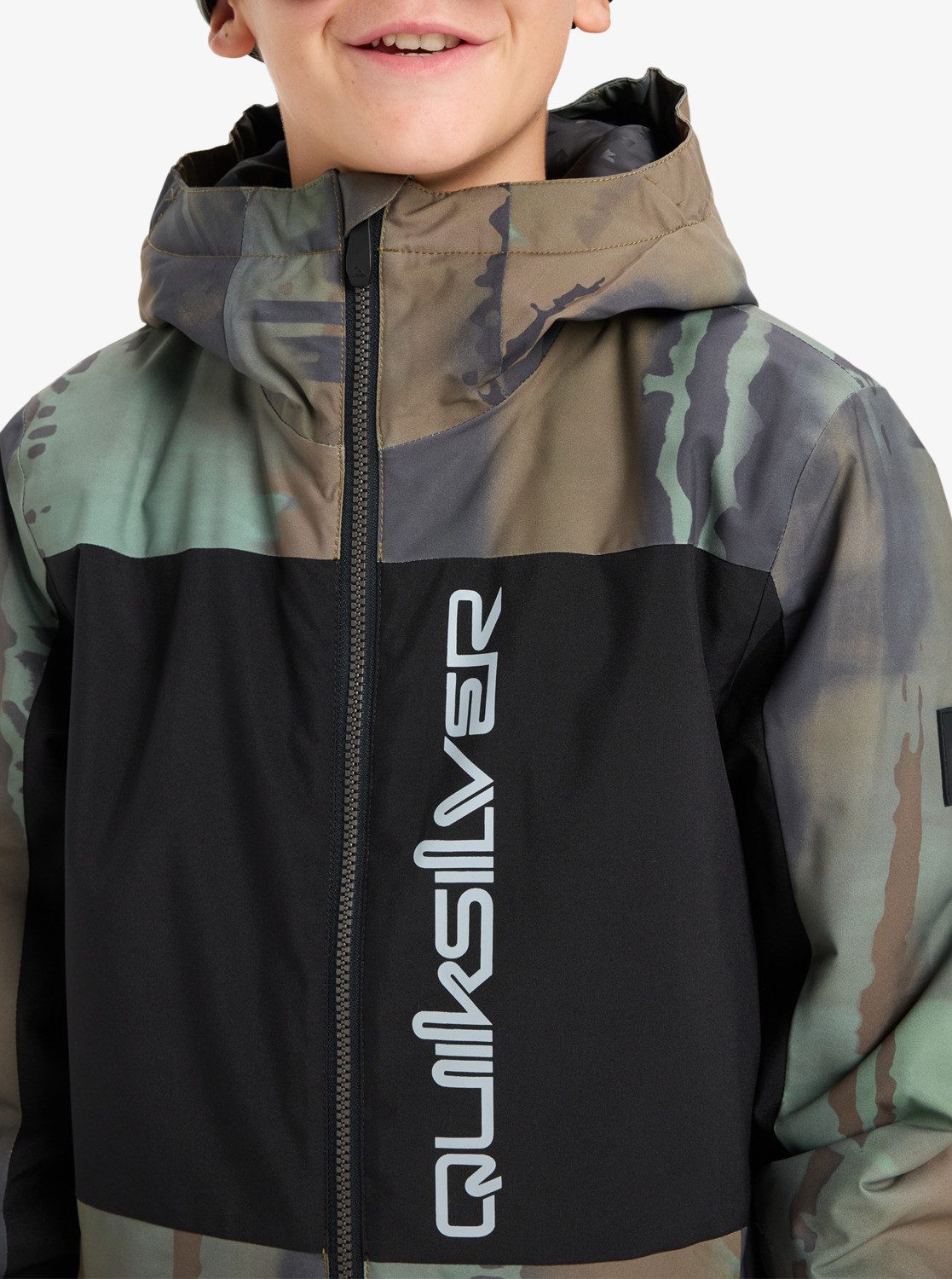 Quiksilver Skijacke SIDE HIT BLOCK YOUTH JK für Teens, atmungsaktives Material, wasserabweisend, aus Polyester