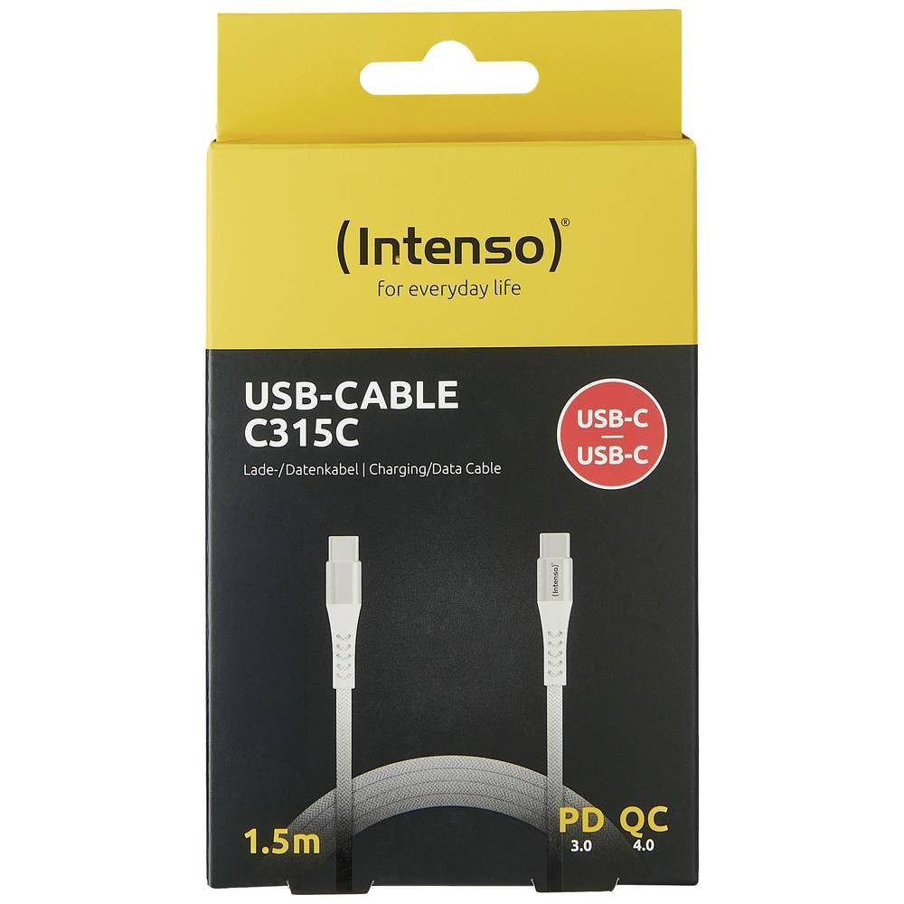 Intenso USB-Kabel 7901002 USB-Kabel, Stoff-Ummantelung