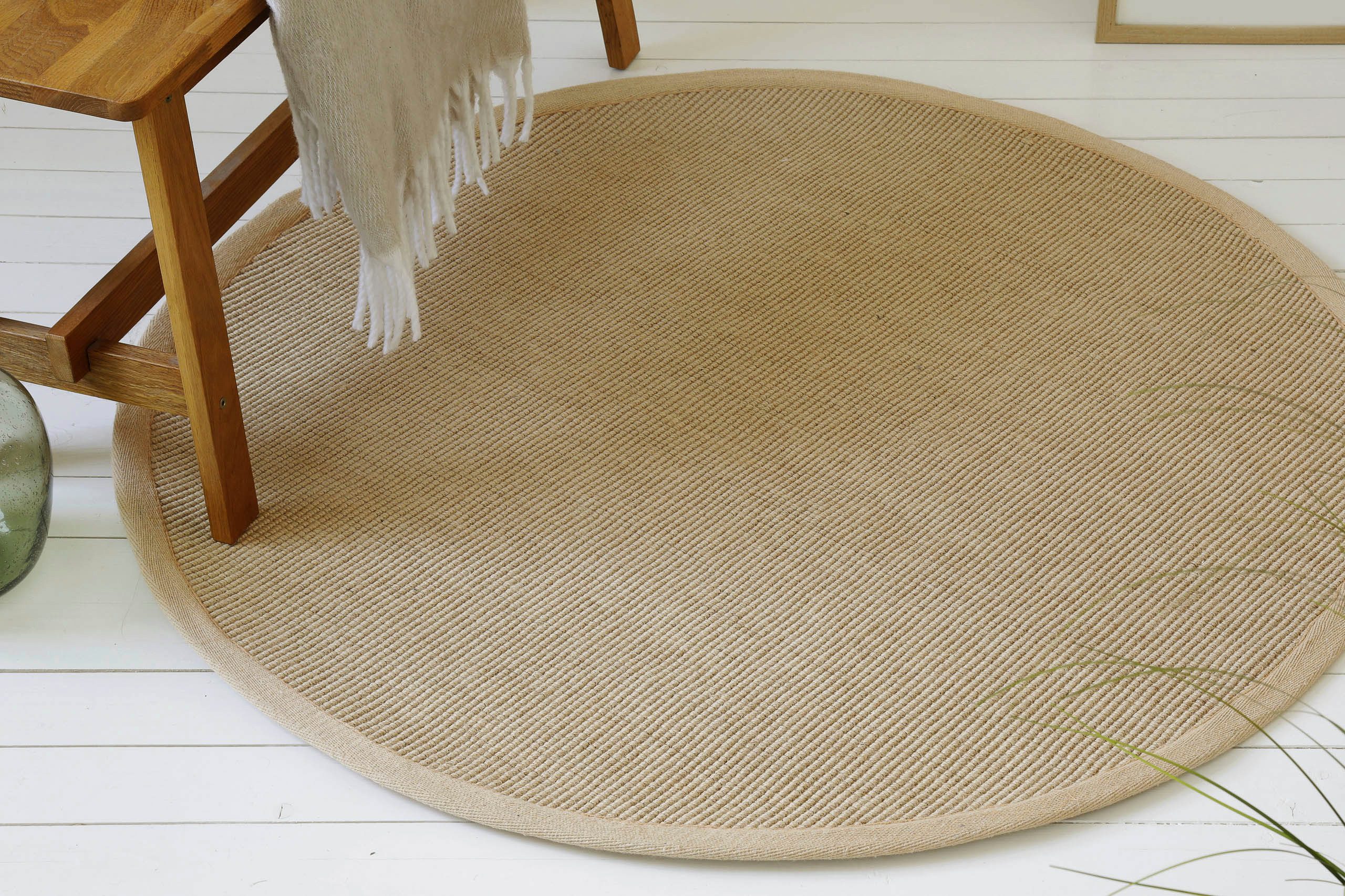 OTTO home Teppich Liora, Juteteppich, auch als Läufer, rund, Höhe: 5 mm, Flachgewebe, Jute in Sisal Optik, Esszimmer, Flur, uni farben