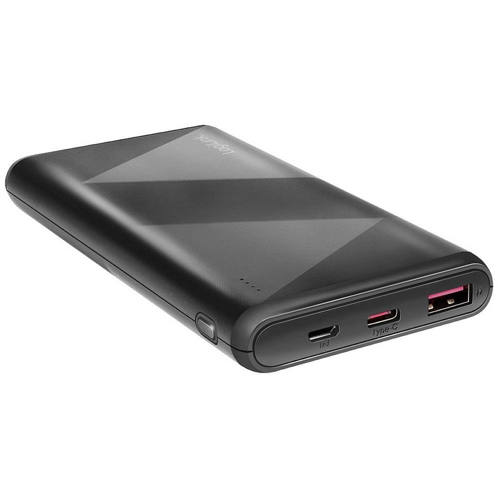 LogiLink Powerbank 10000 mAh, USB-A QC 3 & USB-C PD 2.0 PA0275 Powerbank