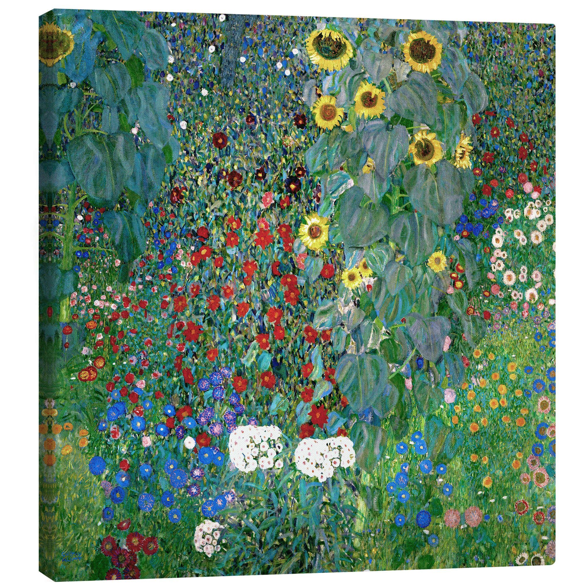 Posterlounge Wandbild Bauerngarten mit Sonnenblumen, Gustav günstig online kaufen