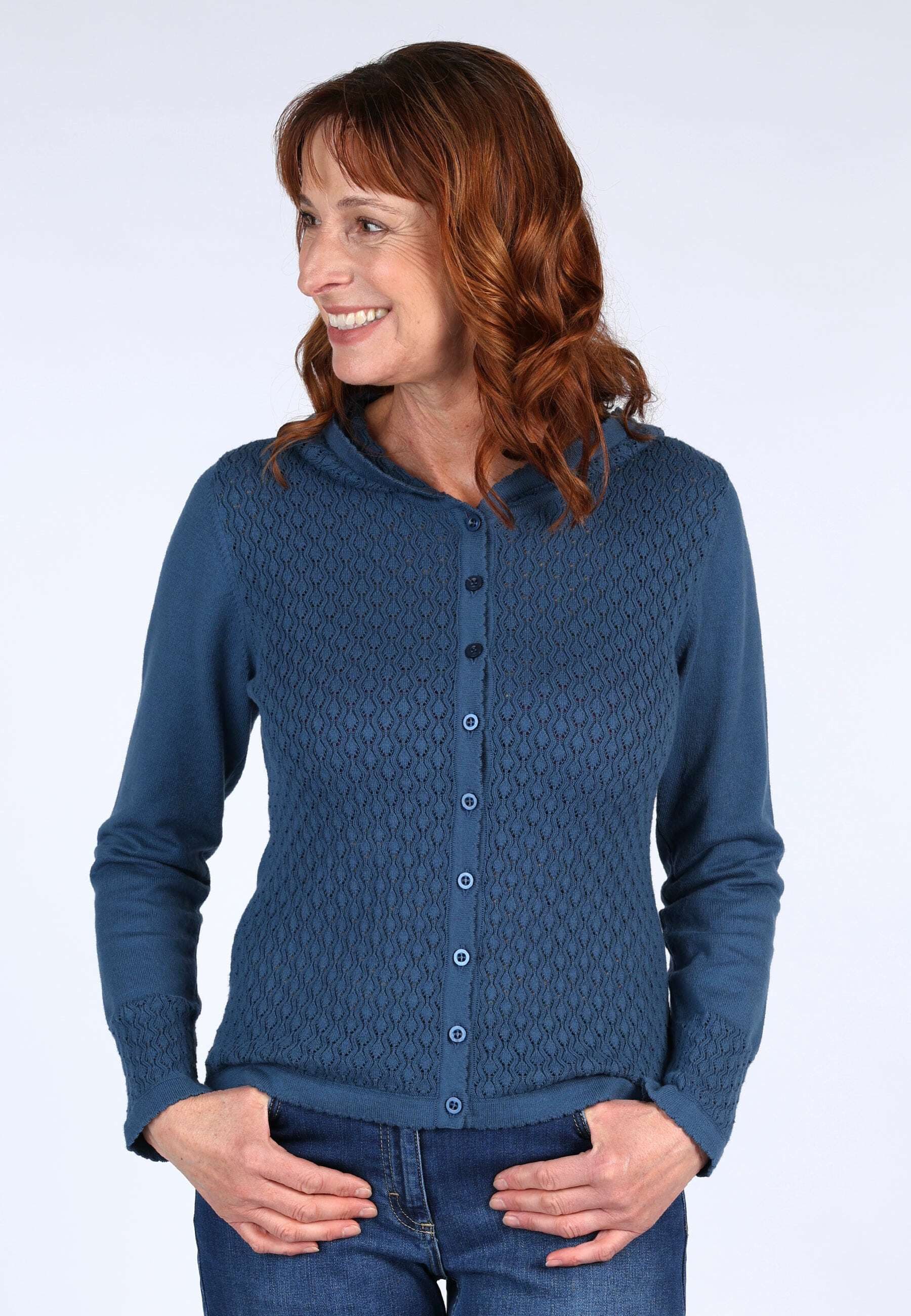 Sorgenfri Sylt Strickjacke Tammy Ajour-Strickdetails