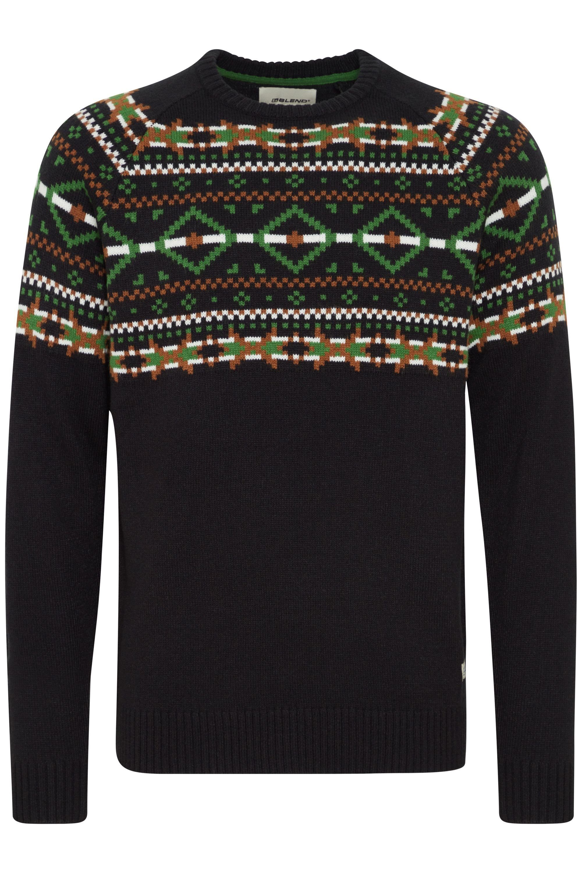 Blend Strickpullover BHNilas Weihnachtlicher Grobstrickpullover günstig online kaufen