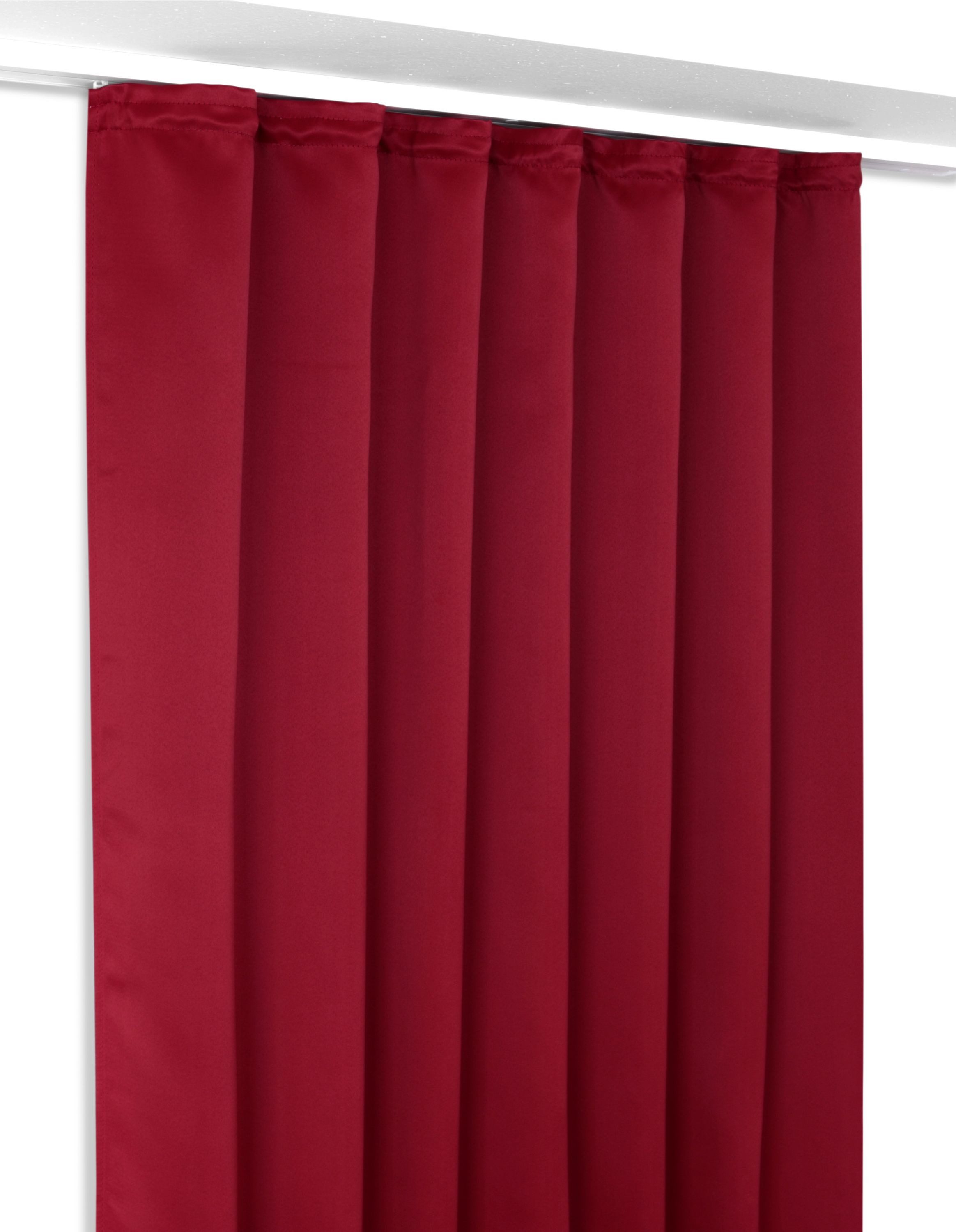 Beautex Verdunkelungsvorhang Verdunkelungsgardine Kräuselband Vorhang blickdicht abdunkelnd, Kräuselband (1 St), verdunkelnd