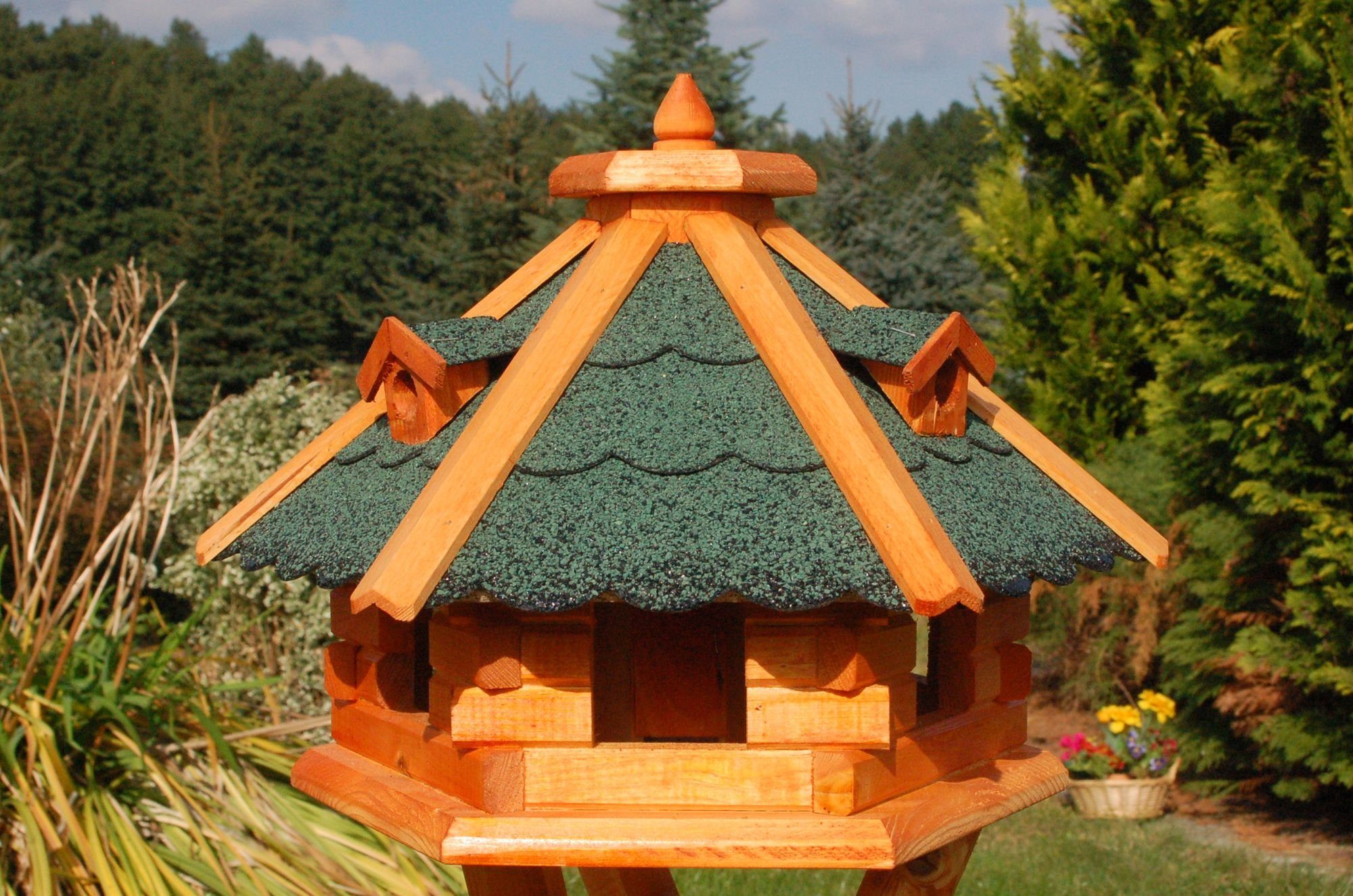 Vogelhaus Vogelhäuschen, Vogelhaus mit Bitumschindeln, behandelt