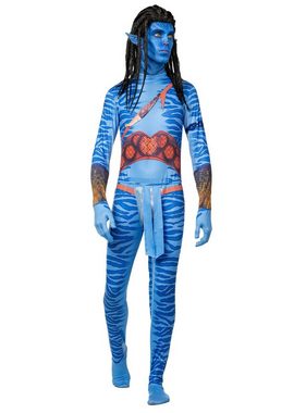 Maskworld Kostüm Blauer Stammeskrieger Kostüm für Männer, Na'wie cool ist das denn?! Wasserblaues Filmkostüm im Stil des große