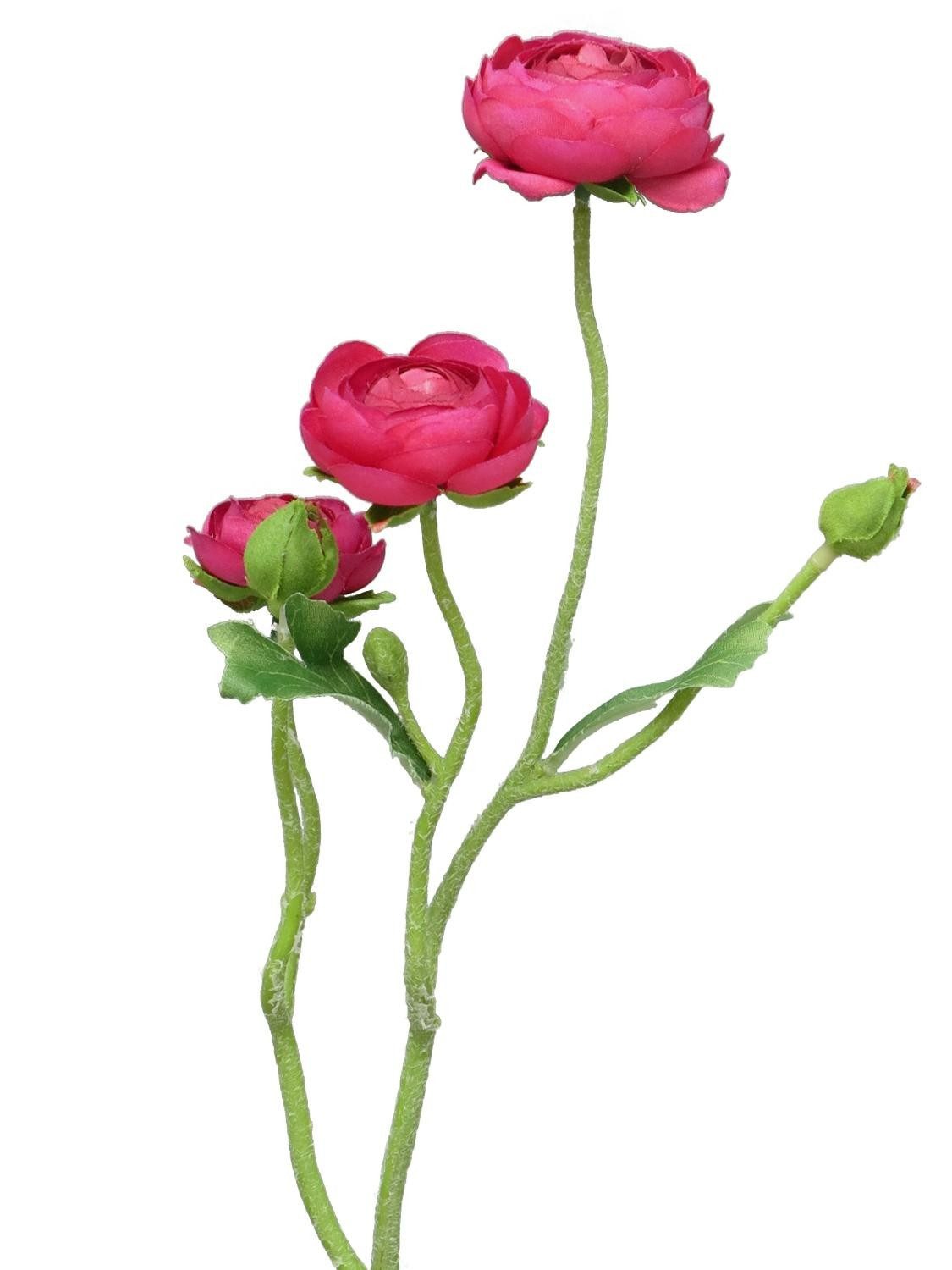 Kunstzweig Kunstblumen Zweig Ranunkel JIXIANG, pink, 50 cm Ranunkel, artplants, Höhe 50.0 cm