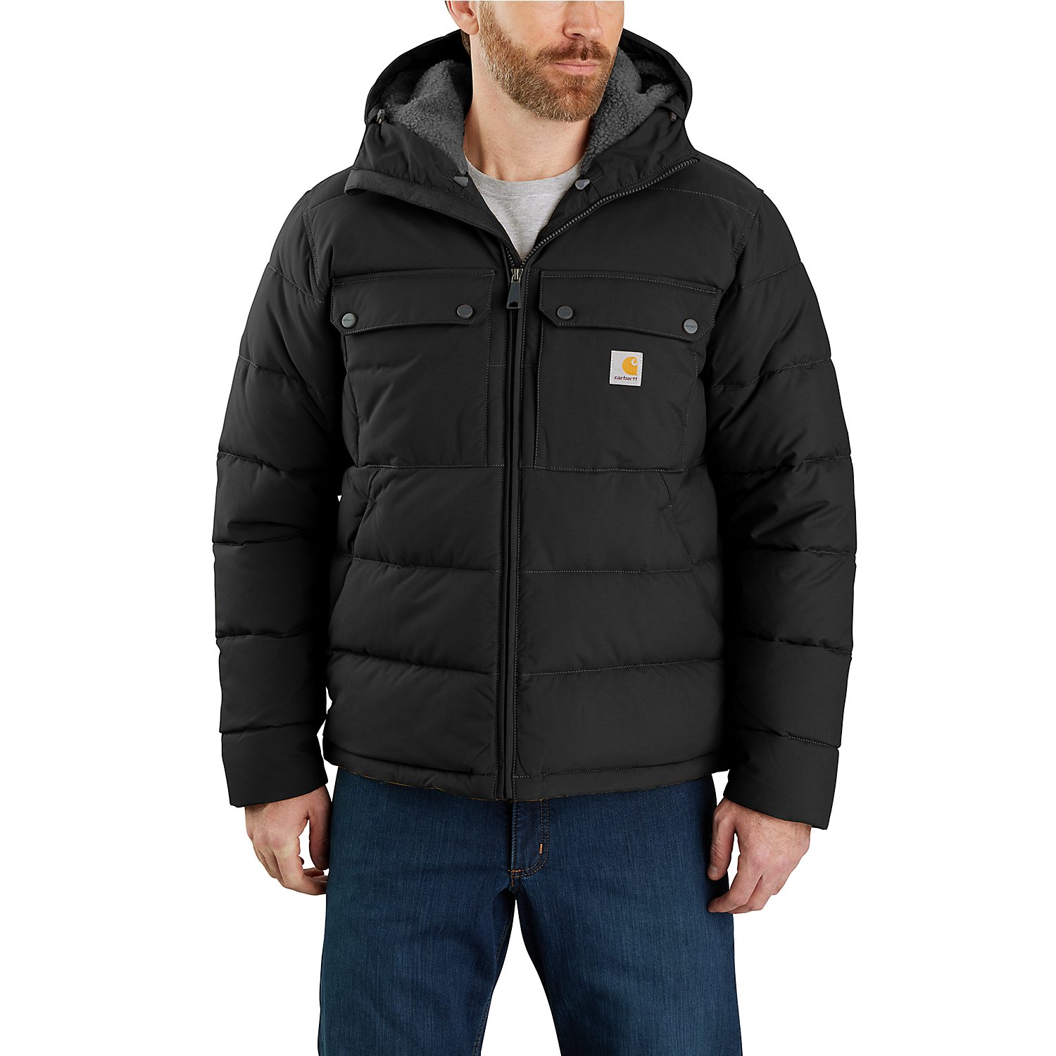 Carhartt Outdoorjacke Loose Fit Montana Insulated Schwarz Herrenjacke