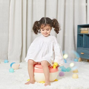 besrey Töpfchen Töpfchen für Kinder, Babytopf WC/Klo Kindertoilette mit Griffe, Toilettentrainer für Jungen und Mädchen mit Anti-Rutsch-Funktion, 1-5 Jahren, 3 in 1 Töpfchen für Kinder