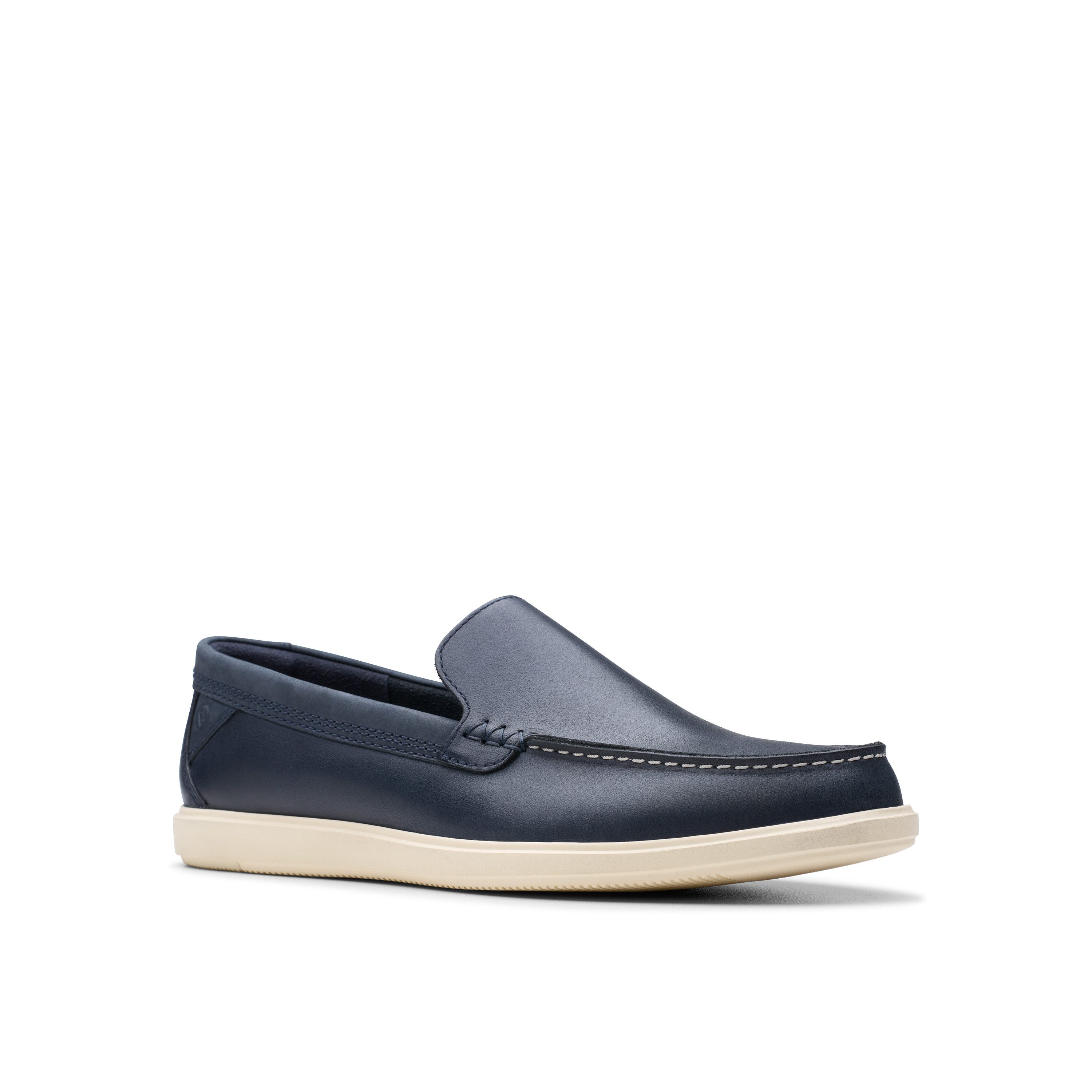 Clarks Bratton Loafer Bootsschuh, Bootsschuh, Mokassin, Slip-On Sneaker mit Ziernaht