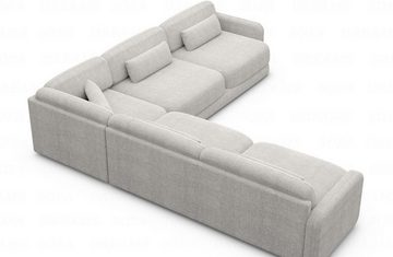 Sofa Dreams Ecksofa Polster Ecksofa Stoff Modern Eck Couch Eckcouch Valencia L Form, Loungesofa