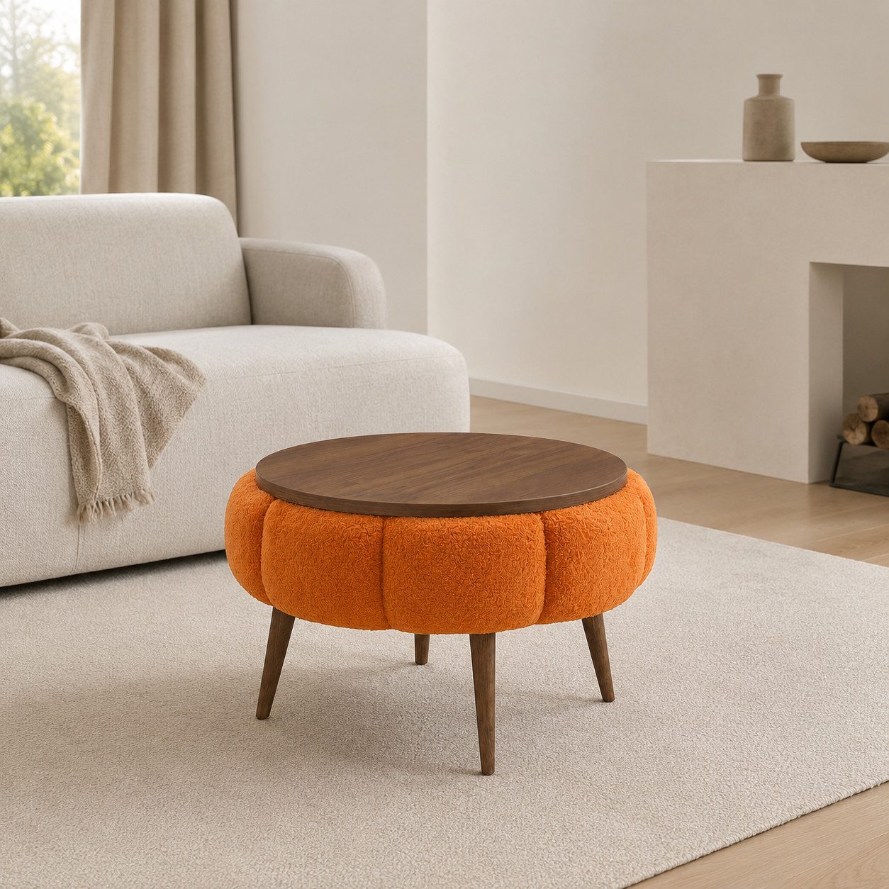Skye Decor Couchtisch Papatya Couchtisch 60 (1-St), Runde Tischplatte – Bild 2 von 5