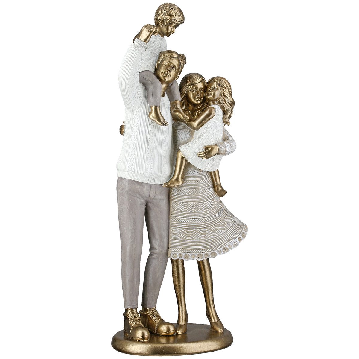 GILDE Dekoobjekt Deko-Skulptur Loving Family Figur Kunstharz 13x29,5 cm 59660