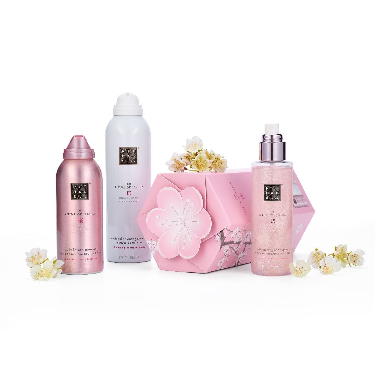 Rituals Pflege-Geschenkset Rituals The Ritual Of Sakura Bestselling Set, 3-tlg., 3-teiliges Sakura Körperpflege Geschenkset