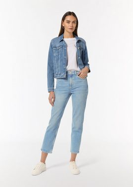 comma casual identity 5-Pocket-Jeans Verwaschene Jeans mit Straight Leg