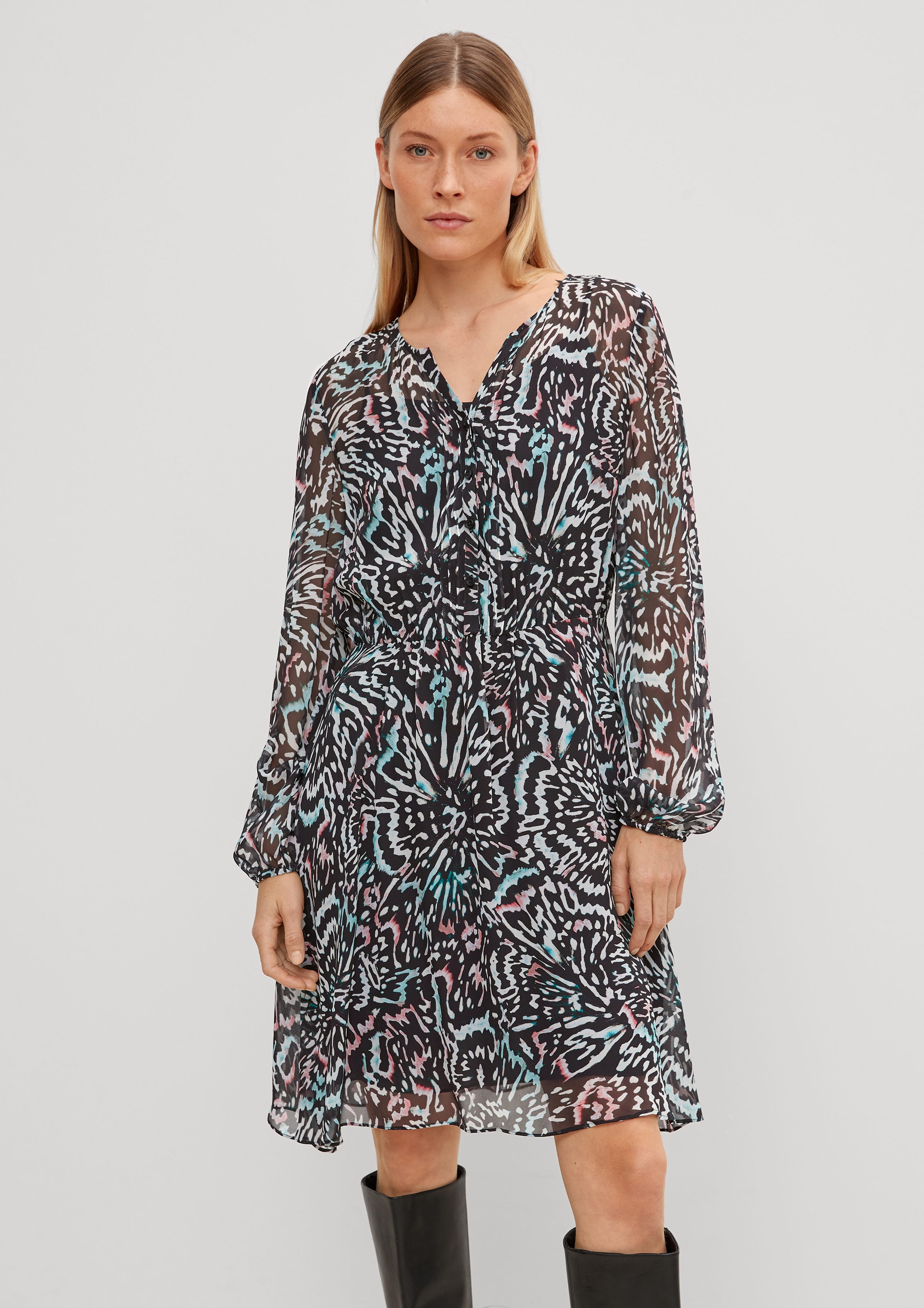 Minikleid Midikleid aus Viskose