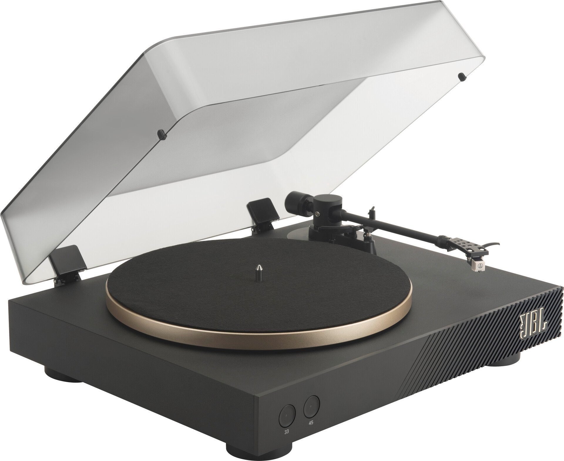 JBL Spinner Bluetooth Turntable Plattenspieler (Riemenantrieb, Bluetooth, Bluetooth 5.2 mit aptX HD)