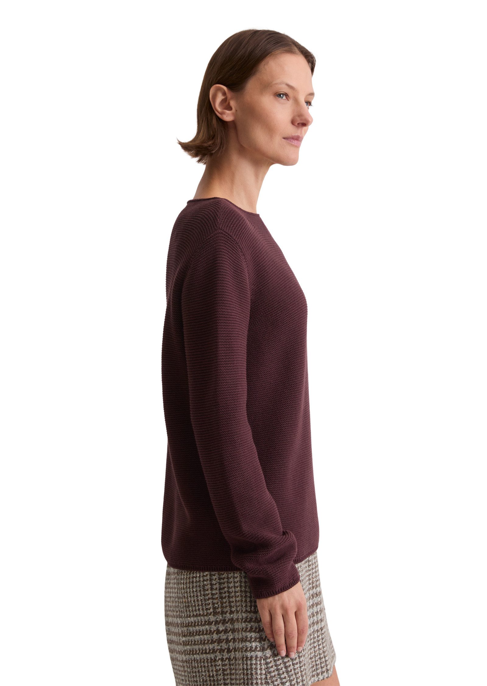 Marc O'Polo Rundhalspullover aus Organic Cotton günstig online kaufen