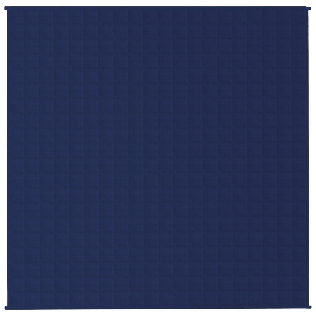 vidaXL Einziehdecke 200 x 200 cm Gewichtsdecke Blau 200x200 cm 13 kg Stoff Therapie Bettde
