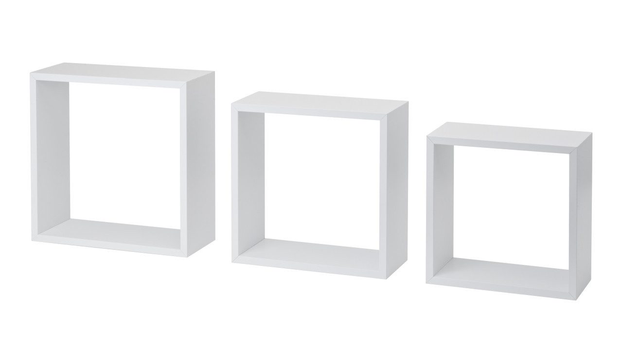 Dolle Wandregal Dolle Würfelregal Frame 30 x 30 cm weiß 3er-Set