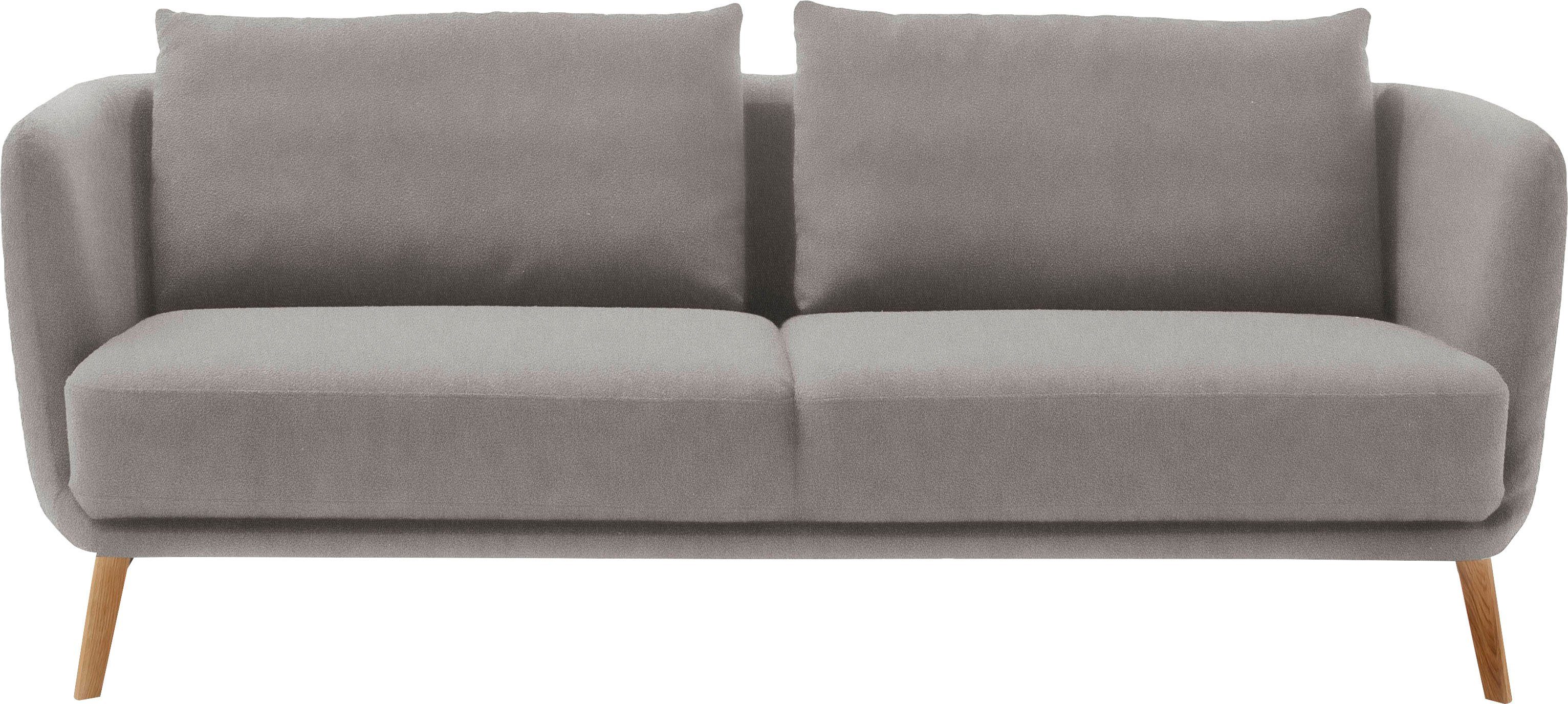 SCHÖNER WOHNEN-Kollektion 3-Sitzer Pearl - 5 Jahre Hersteller-Garantie, auch in Bouclé, Maße (B/H/T): 210/71/91 cm, Füße Massivholz
