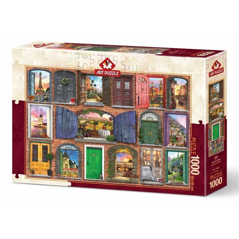 ART PUZZLE Puzzle Puzzle Doors of Europe 1000 Teile, Puzzleteile